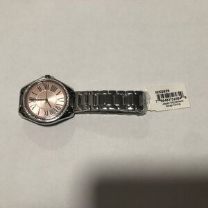 NWT Michael Kors Women's Mini Slim Runway Rose Dial Pave Watch MK6929